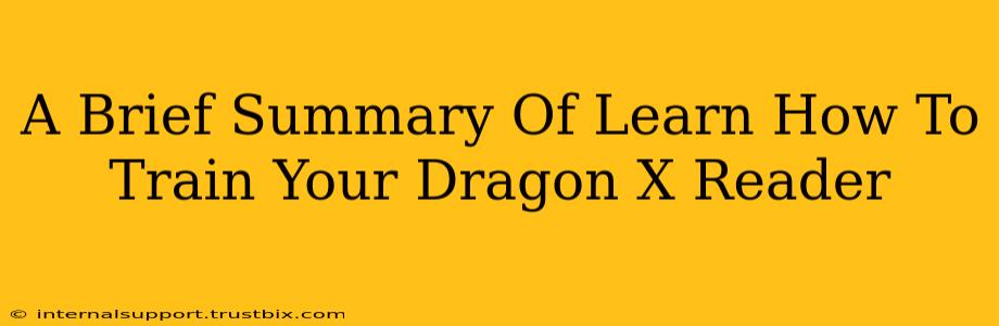 A Brief Summary Of Learn How To Train Your Dragon X Reader