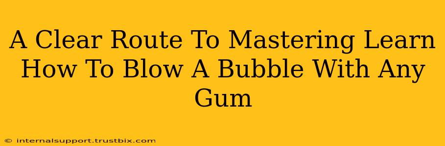 A Clear Route To Mastering Learn How To Blow A Bubble With Any Gum