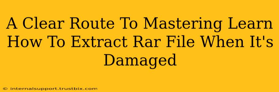 A Clear Route To Mastering Learn How To Extract Rar File When It's Damaged