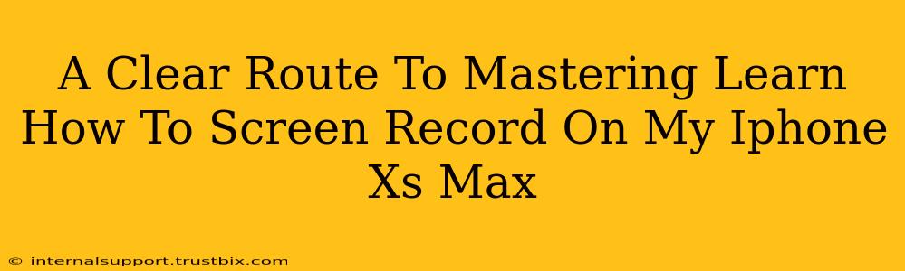 A Clear Route To Mastering Learn How To Screen Record On My Iphone Xs Max