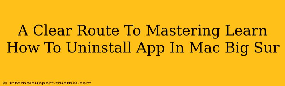 A Clear Route To Mastering Learn How To Uninstall App In Mac Big Sur