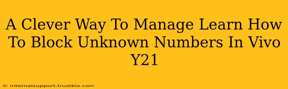 A Clever Way To Manage Learn How To Block Unknown Numbers In Vivo Y21