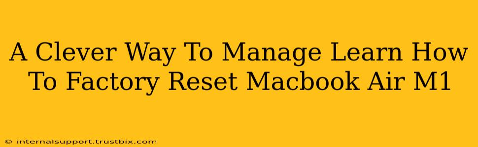 A Clever Way To Manage Learn How To Factory Reset Macbook Air M1