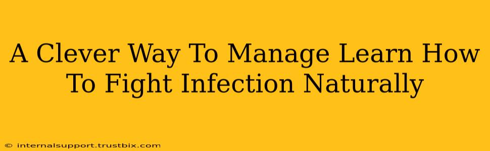 A Clever Way To Manage Learn How To Fight Infection Naturally