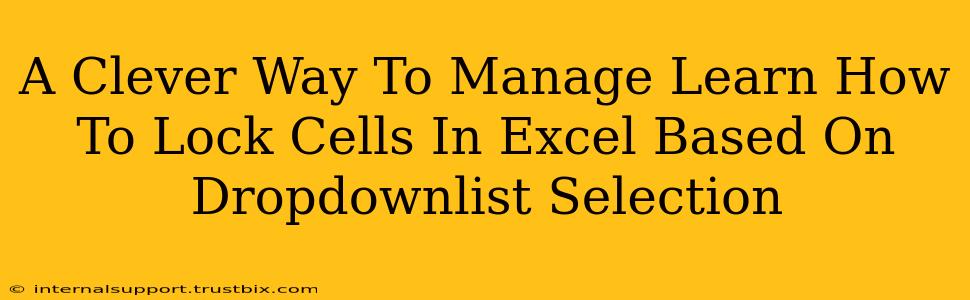 A Clever Way To Manage Learn How To Lock Cells In Excel Based On Dropdownlist Selection