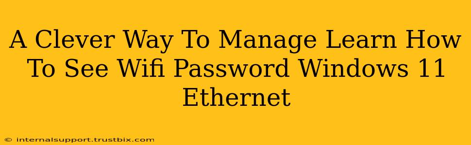 A Clever Way To Manage Learn How To See Wifi Password Windows 11 Ethernet