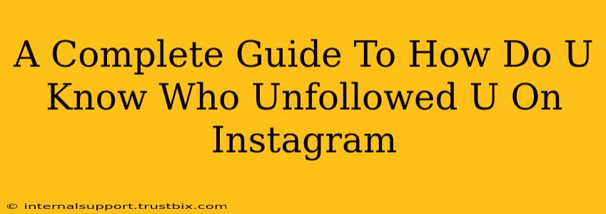 A Complete Guide To How Do U Know Who Unfollowed U On Instagram