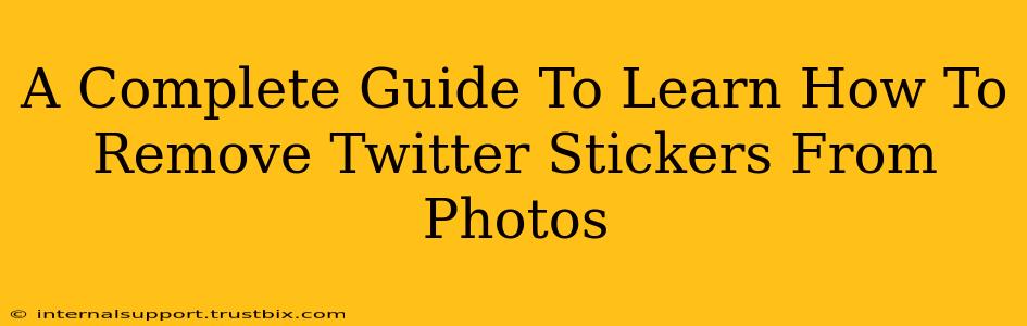 A Complete Guide To Learn How To Remove Twitter Stickers From Photos