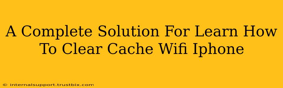 A Complete Solution For Learn How To Clear Cache Wifi Iphone