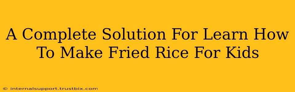 A Complete Solution For Learn How To Make Fried Rice For Kids