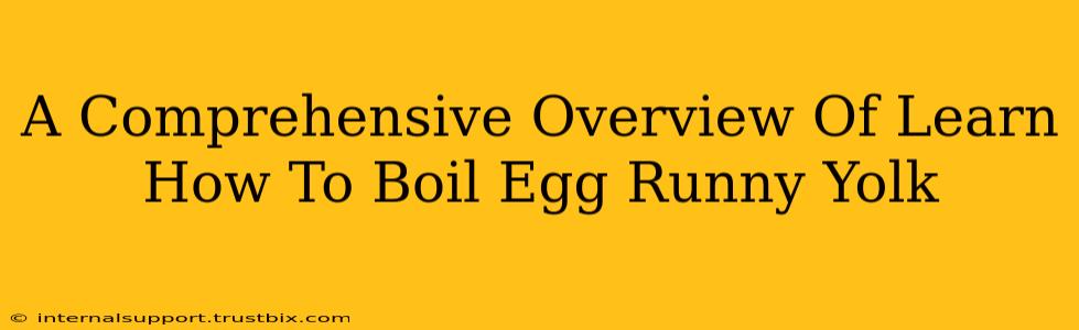 A Comprehensive Overview Of Learn How To Boil Egg Runny Yolk