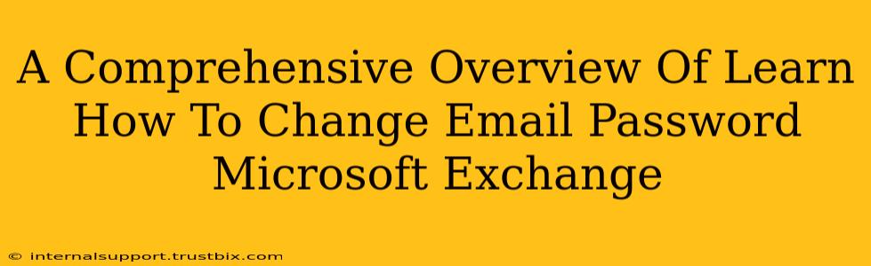 A Comprehensive Overview Of Learn How To Change Email Password Microsoft Exchange