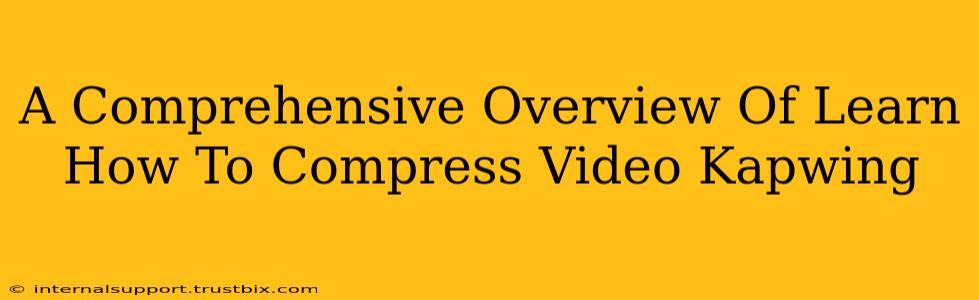 A Comprehensive Overview Of Learn How To Compress Video Kapwing