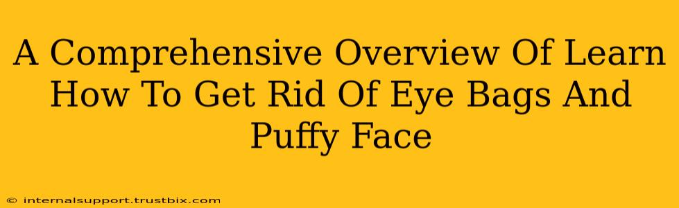 A Comprehensive Overview Of Learn How To Get Rid Of Eye Bags And Puffy Face