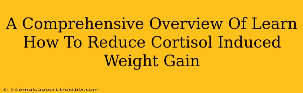 A Comprehensive Overview Of Learn How To Reduce Cortisol Induced Weight Gain