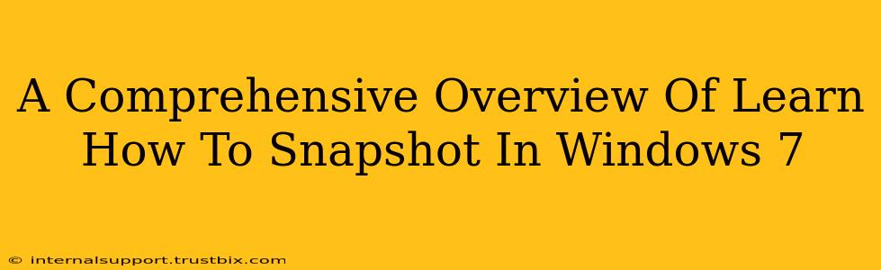 A Comprehensive Overview Of Learn How To Snapshot In Windows 7