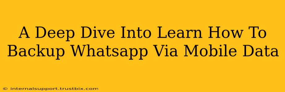 A Deep Dive Into Learn How To Backup Whatsapp Via Mobile Data