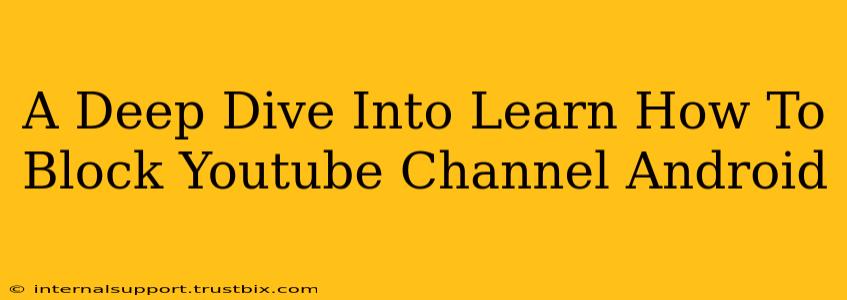 A Deep Dive Into Learn How To Block Youtube Channel Android