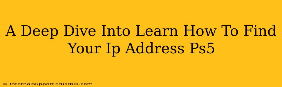 A Deep Dive Into Learn How To Find Your Ip Address Ps5