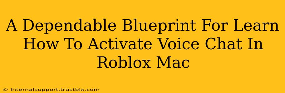 A Dependable Blueprint For Learn How To Activate Voice Chat In Roblox Mac