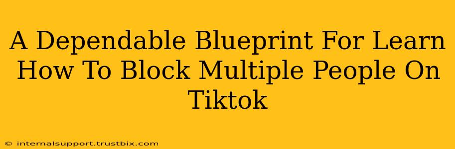 A Dependable Blueprint For Learn How To Block Multiple People On Tiktok