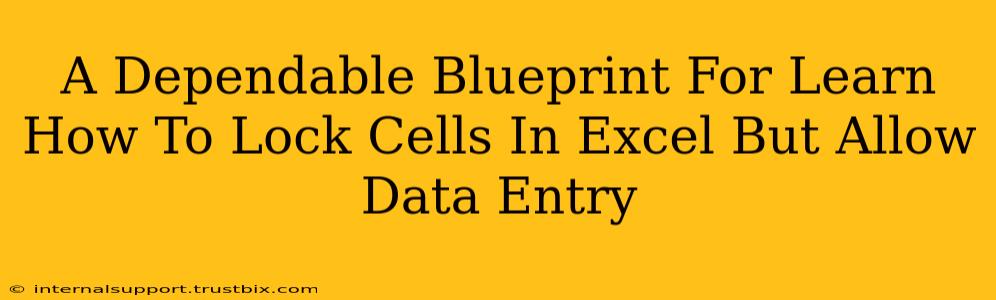 A Dependable Blueprint For Learn How To Lock Cells In Excel But Allow Data Entry