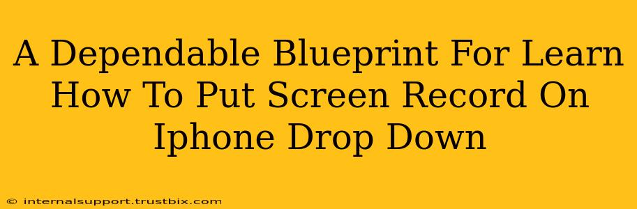 A Dependable Blueprint For Learn How To Put Screen Record On Iphone Drop Down