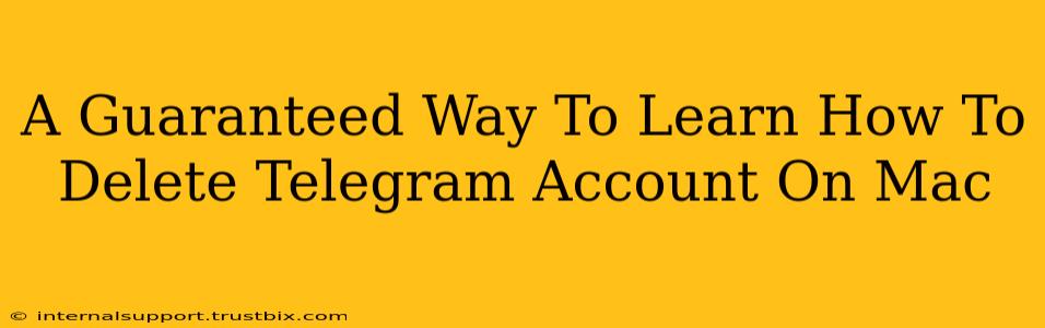 A Guaranteed Way To Learn How To Delete Telegram Account On Mac