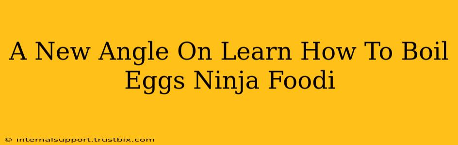 A New Angle On Learn How To Boil Eggs Ninja Foodi