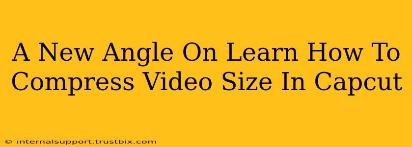 A New Angle On Learn How To Compress Video Size In Capcut