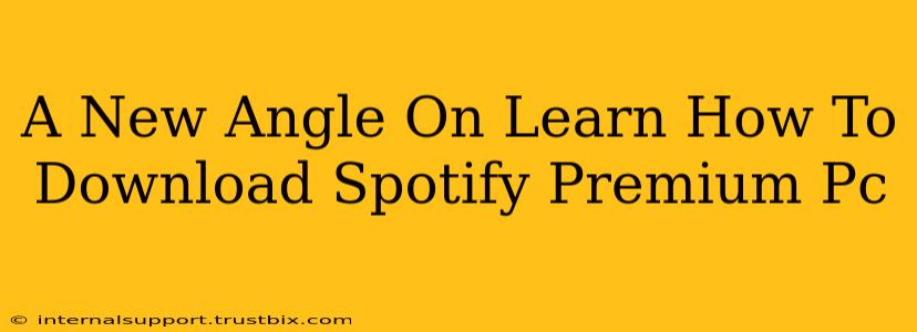 A New Angle On Learn How To Download Spotify Premium Pc