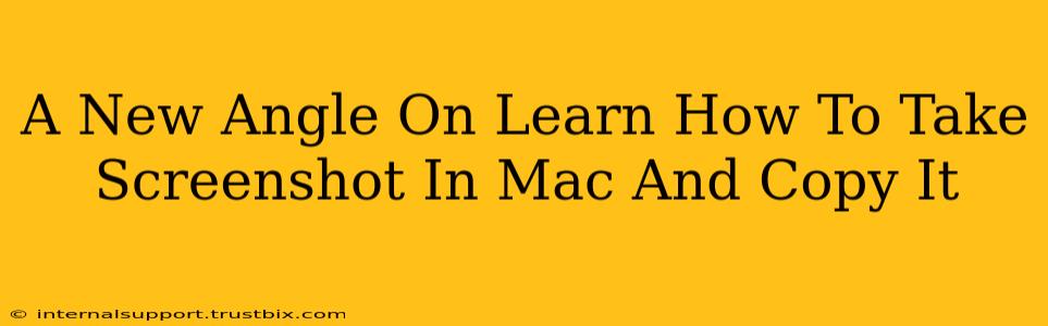 A New Angle On Learn How To Take Screenshot In Mac And Copy It