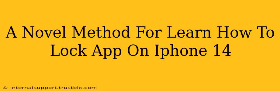 A Novel Method For Learn How To Lock App On Iphone 14