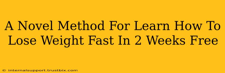 A Novel Method For Learn How To Lose Weight Fast In 2 Weeks Free