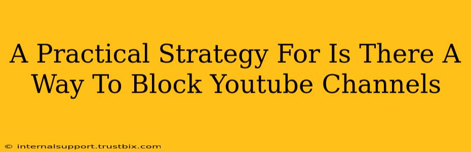 A Practical Strategy For Is There A Way To Block Youtube Channels