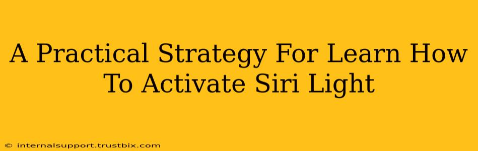 A Practical Strategy For Learn How To Activate Siri Light