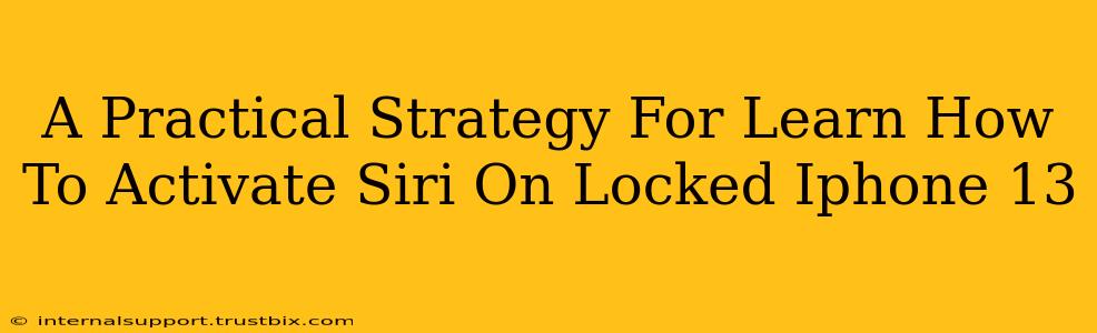 A Practical Strategy For Learn How To Activate Siri On Locked Iphone 13