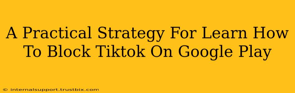 A Practical Strategy For Learn How To Block Tiktok On Google Play