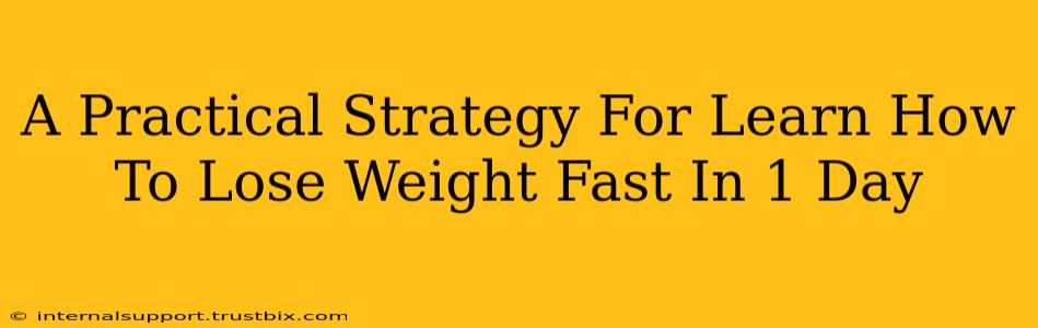 A Practical Strategy For Learn How To Lose Weight Fast In 1 Day