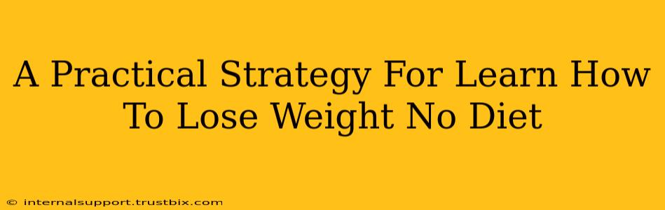 A Practical Strategy For Learn How To Lose Weight No Diet