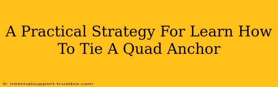 A Practical Strategy For Learn How To Tie A Quad Anchor