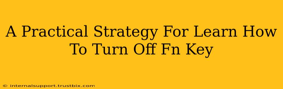 A Practical Strategy For Learn How To Turn Off Fn Key