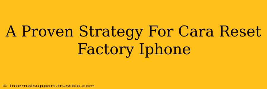 A Proven Strategy For Cara Reset Factory Iphone