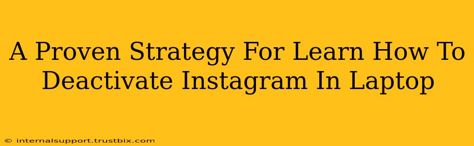 A Proven Strategy For Learn How To Deactivate Instagram In Laptop