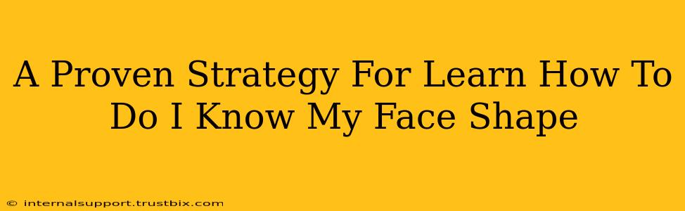 A Proven Strategy For Learn How To Do I Know My Face Shape