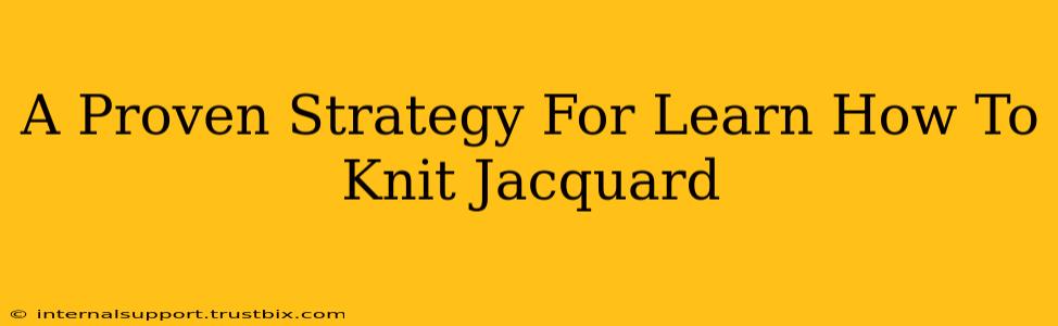 A Proven Strategy For Learn How To Knit Jacquard