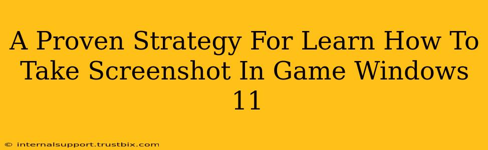 A Proven Strategy For Learn How To Take Screenshot In Game Windows 11