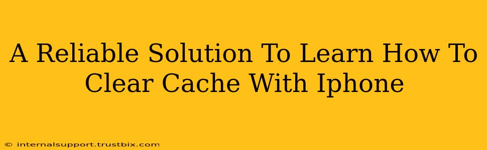 A Reliable Solution To Learn How To Clear Cache With Iphone