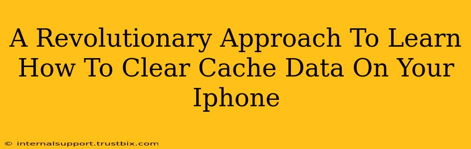 A Revolutionary Approach To Learn How To Clear Cache Data On Your Iphone