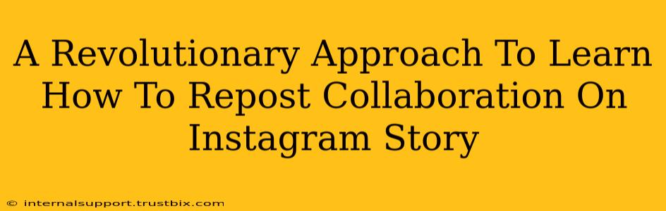 A Revolutionary Approach To Learn How To Repost Collaboration On Instagram Story